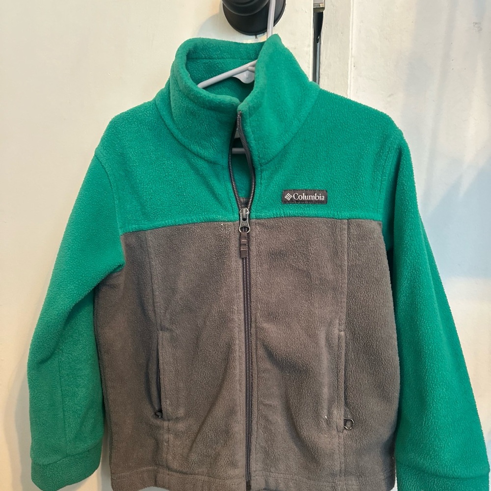 Columbia Kids' Teal and Gray Fleece Jacket